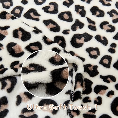 Yurhap Leopard Print Baby Blanket Fleece Baby Blankets - Image 5