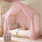 NICETOWN Baby Pink Girls Room Bed Canopy by NICETOWN