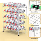 Water Bottle Holder Organizer 5 Tier Water Bottle Storage Rack, Freestanding - Image 3
