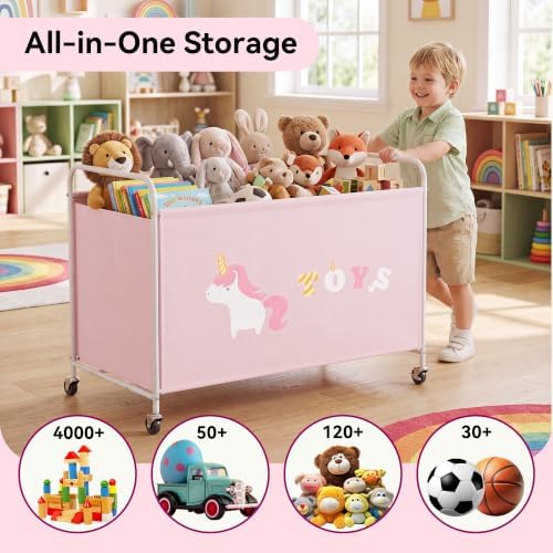 GRANNY SAYS 200L Large Toy Box for Girls, Toy Chest Storage - Image 4