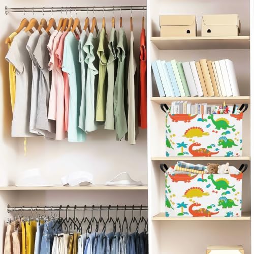 Rectangular Dinosaur Laundry Storage Bin - Image 5