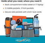 Mobility Scooter Bag with Bottle and Cup Holders and 6 Organized Pockets - Image 2