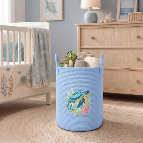 LemonRoad Laundry Hamper Large Cotton Rope Storage Basket - Image 6