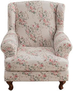 CRFATOP Wingback Chair Covers Wing Armchair Slipcovers by CRFATOP