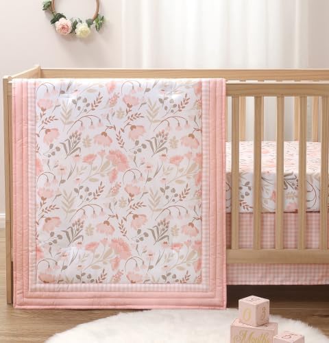 The Peanutshell Whimsical Floral 3 Piece Baby Crib Bedding Set by ThePeanutshell