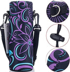 AUPET Water Bottle Bag Carrier, 24oz/32oz Insulated Neoprene bottle Sling - Image 6