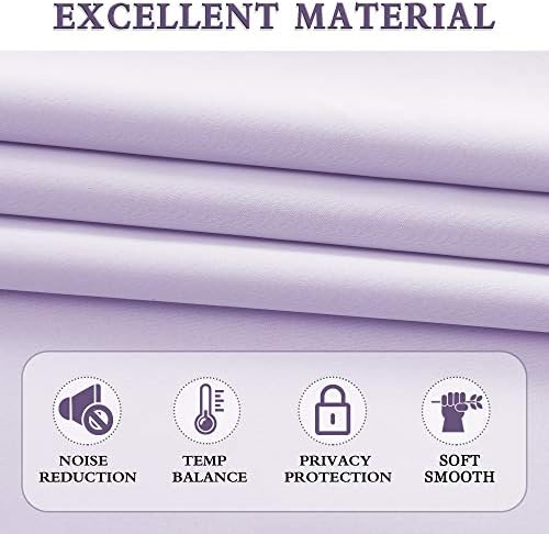 DONREN Lavender Light Purple Valances - Image 3