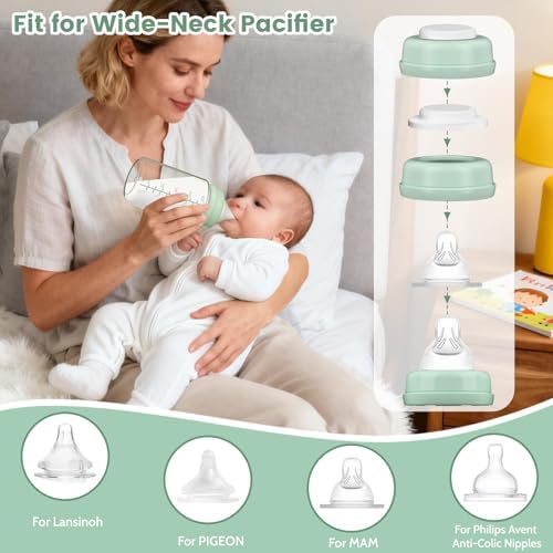 4 Pack 10oz Wide-mouth Breastmilk Storage Bottle - Image 4