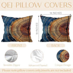 Tree Ring Pillow Cover 18x18, Rustic Farmhouse Decor, Abstract Modern Colorful - Image 7