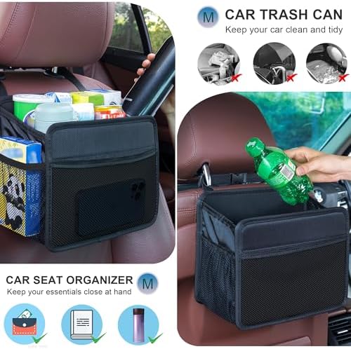 Car Seat Back Organizer Hanging Bag Foldable Backseat Storage Caddy - Image 5