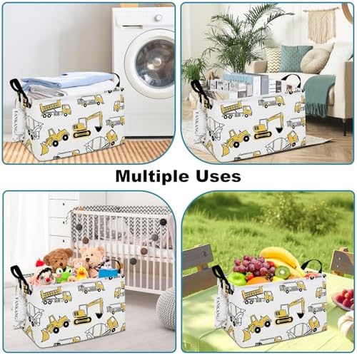 Rectangular Excavator Storage Bin Nursery Hamper - Image 5