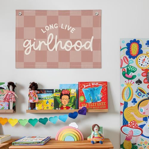 "Long Live Girlhood" Linen Canvas Wall Hanging 20x30 Inch - Image 7