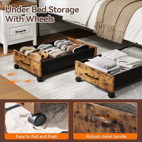 Wooden Under Bed Storage Drawer - Image 3