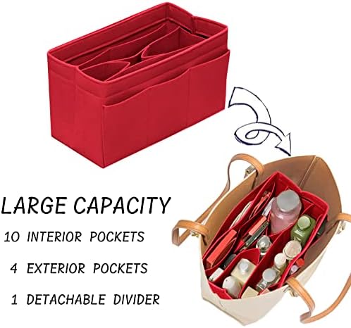 DailyPlus Purse Organizer Insert Felt Bag Organizer Handbag Organizer Insert - Image 5