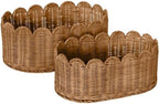 BEBE BASK Premium Scalloped Basket Set of 2 by BEBEBASK%C2%AE