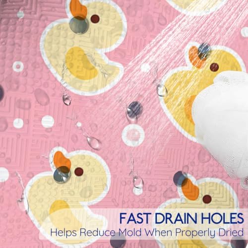 Kids Bathtub Mat Non Slip, 40 x 16 Inch Tub Mat - Image 5