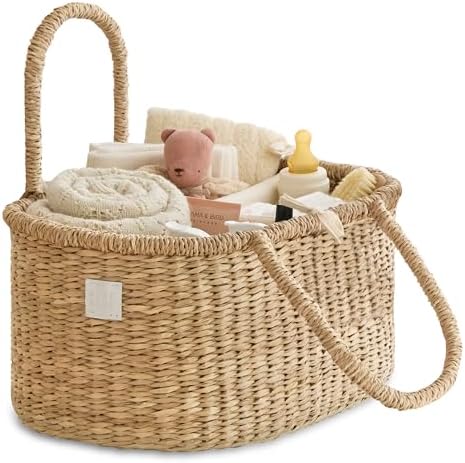 BEBE BASK Premium Baby Diaper Caddy Organizer Basket by BEBEBASK%C2%AE