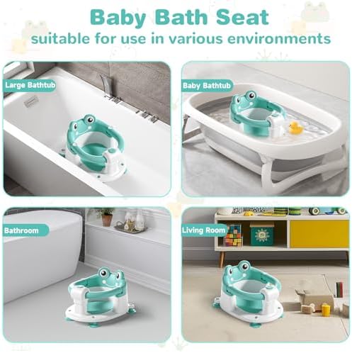 Baby Bath Seat for Babies 6 Months & up Non-Slip Toddler Bath Seats for Sitting - Image 4