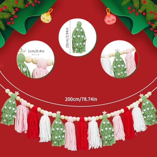 Boho Tassel Christmas Garland - Image 3