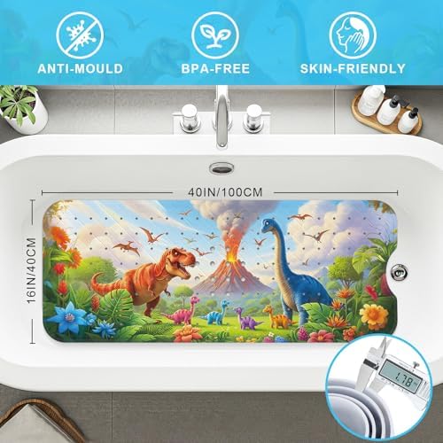 Bath Mat for Tub Non Slip Kids Bathtub Mat 40x16 Baby Bath Mat - Image 2