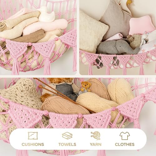 TIDYTEDS Stuffed Animal Hammock Corner | Sturdy Handcrafted Stuffed Animal Net - Image 5