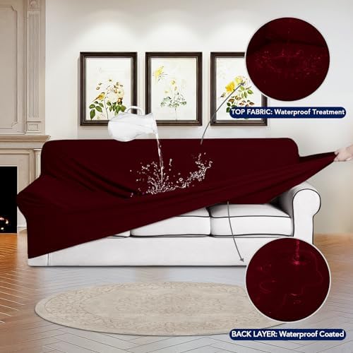 PureFit 100% Waterproof Chair Couch Cover Slipcovers - Image 3