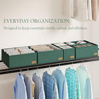 Dresser Drawer Organizer Clothes, 6 Pack Foldable Storage Boxes - Image 6