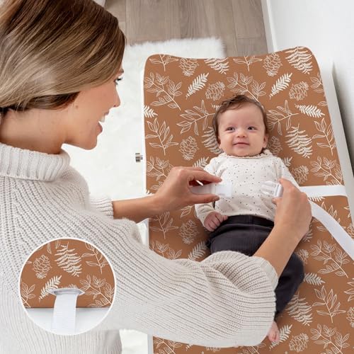 BROLEX Changing Pad Covers for Baby: Boy Girls Ultra Stretchy Soft 2 Pack - Image 5