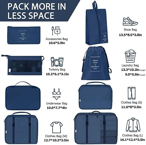 KPX 8 Set Packing Cubes for Travel, Luggage Packing Organizers Accessories - Image 2