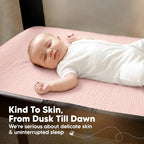 2-Pack Muslin Mini Crib Sheets for Boys, 38x26 Fitted Sheet - Image 5