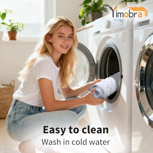 Yimobra White Non Slip Bath Mat - Image 6