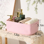 MiniArk Small Storage Baskets for Organizing | Closet Organizer Bins | Shelf - Image 3