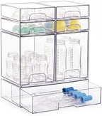 Stackable Bottle Storage Organizer Baby, and Office Organization, 7 Pack by KitHero