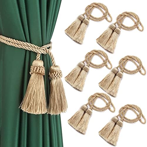 Curtain Tiebacks Handmade Curtain Holdbacks Rope by fenghuangwu