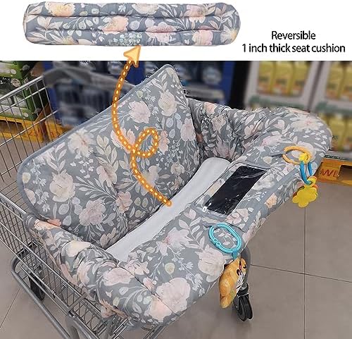 ICOPUCA Shopping Cart Cover for Baby, 2 in 1 cart Cover for Babies N high Chair - Image 5