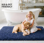 ILANGO Bathroom Rugs 24" × 17", Extra Soft Absorbent Microfiber Bath Rugs - Image 2