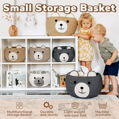 CherryNow Baby Basket for Gifts Empty, Cute Bear Design - Image 4