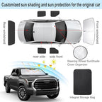 TINGLU Window Shades for Toyota Tundra 2022-2025 2026 Accessories Car Side Full - Image 3