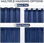 ASPMIZ Farmhouse Curtains for Living Room, Boho Bedroom Curtains - Image 4