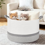 67L Large Blanket Basket, Woven Baskets - Image 4