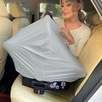 Breathable Car Seat Cover for Babies – Multi-Purpose Soft Rayon Nursing Cover - Image 6