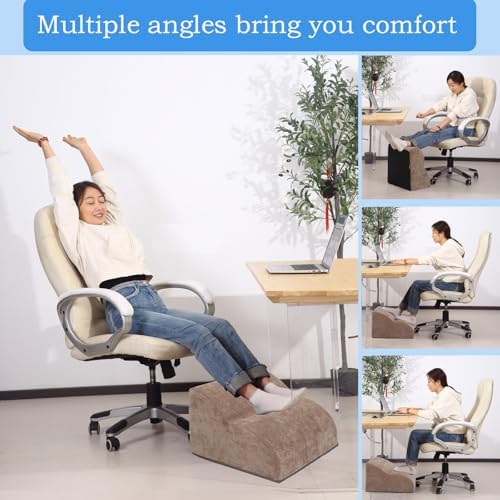 Foot Rest for Under Desk at Work.Multifunctional 3-Tier Foot Stool - Image 5