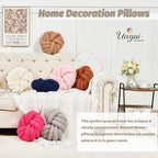 Uvvyui Knot Pillows, 14 Inch Decorative Throw Pillows Round Pillows Cushion - Image 5