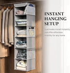 Simple Houseware 6 Shelf Hanging Closet Organizer - Image 6