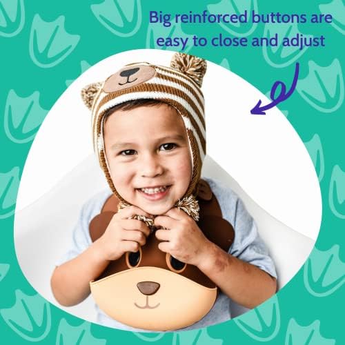 Silly Goose Silicone Animal Baby Bibs - Image 3