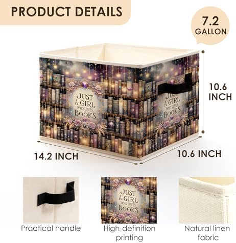 Fantasy Enchanted Bookshelf Storage Bins Box - Image 5