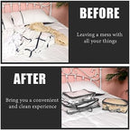 Hillban 6 Pcs Large Clear Packing Cubes - Image 5