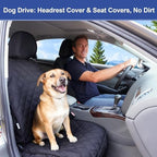 ALLANSING Lycra Car Headrest Covers 4-Pack - Image 4