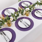 SHACOS 100 PCS Round Paper Placemats 13 inch Disposable Paper Place Mats - Image 2