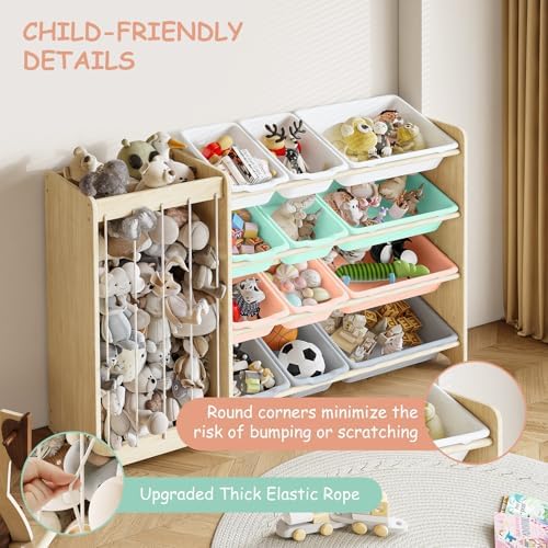 EXPERLAM Kids Toy Storage Organizer, 2-in-1 Stuffed Animal Storage & Toy - Image 3